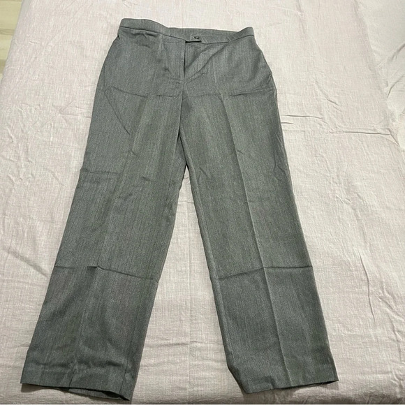 JM Collection Tweed Dress Pants Womens Size 16 Gray Heathered Straight Business - Picture 2 of 7
